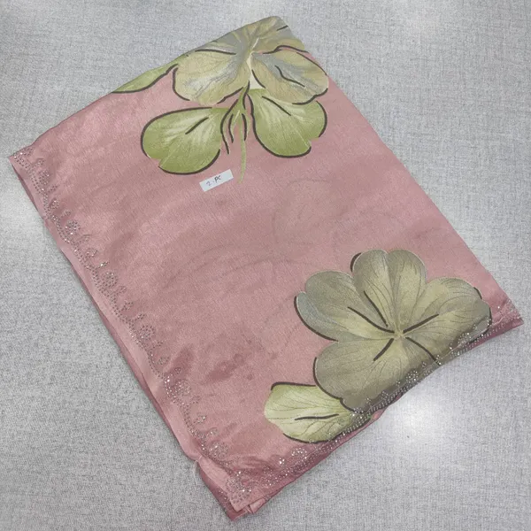 Fancy Crepe Silk Saree with Stone Work | SR270